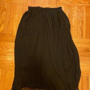 Oak + Fort Pleated MIDI Skirt